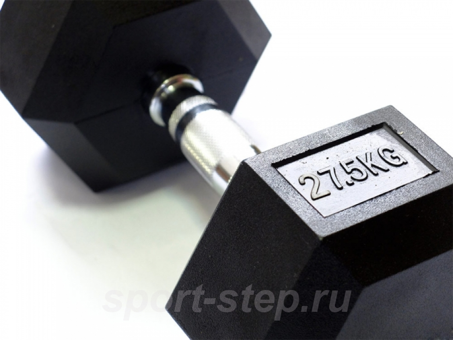 Гантель 27,5 кг гексагональная Original FitTools FT-HEX-27,5