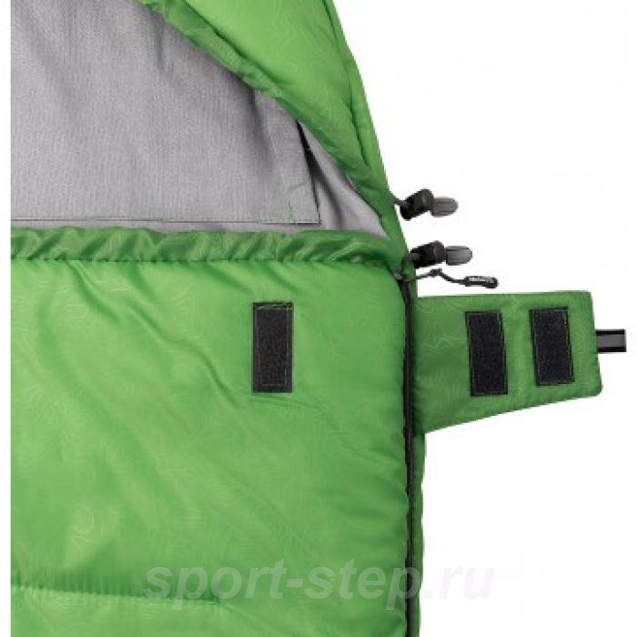 Спальный мешок TORO Wide 400L (220х90, левый, стратекс, салатовый) (T-HS-SB-TW-400L) Helios