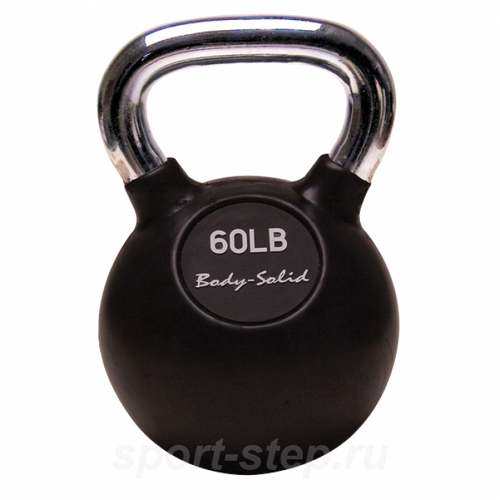 Гиря Body-Solid с хромированной ручкой 60lb 27,2 кг KBC60
