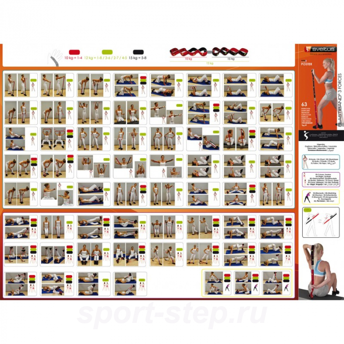 Эспандер Elastiband 3 сопротивления (DVD и постер в комплекте) 