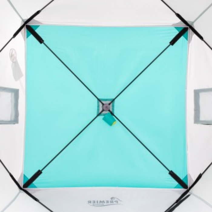 Палатка зимняя Куб 1,8х1,8 biruza/gray PREMIER (PR-ISC-180BG)