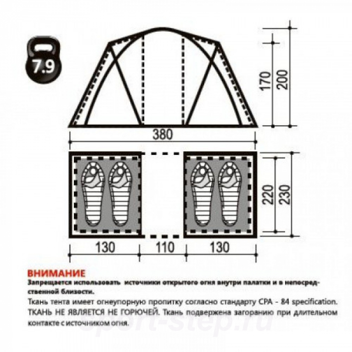Палатка Indiana Derna 4