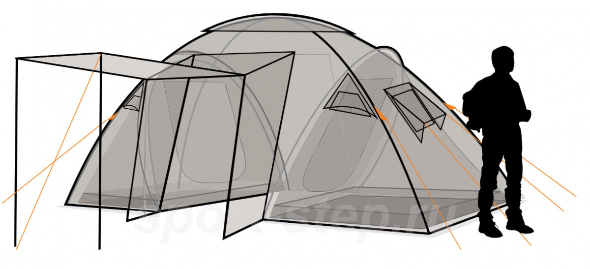 Палатка Canadian Camper SANA 4 plus, цвет royal