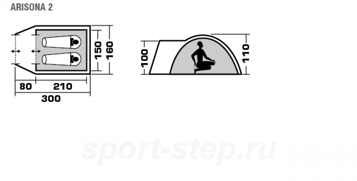 Палатка Trek Planet Arisona 2