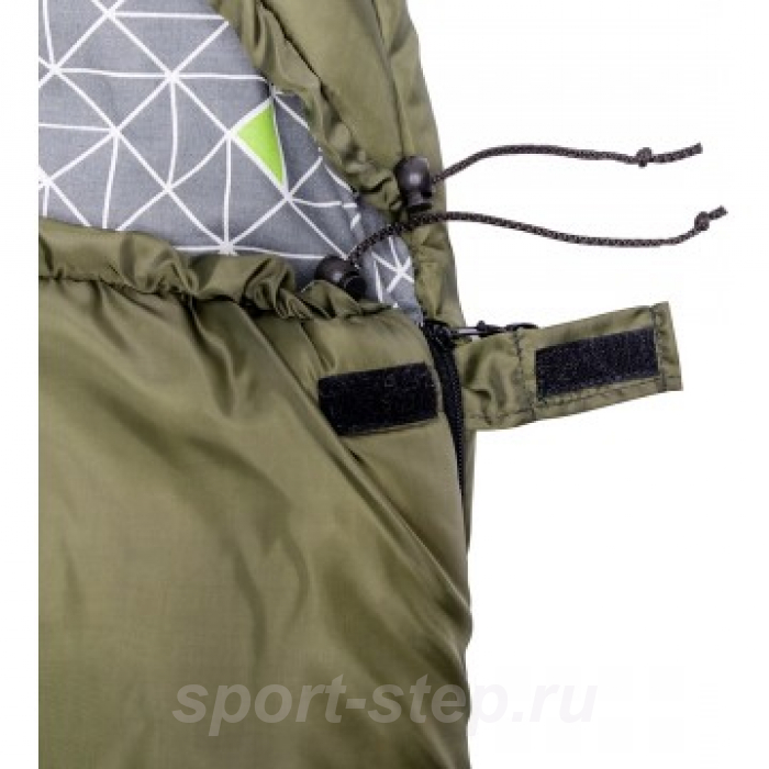 Спальный мешок OLYMPUS Wide Plus 400 (220х106, холлофайбер, зеленый) (T-HS-SB-OWP-400) Helios