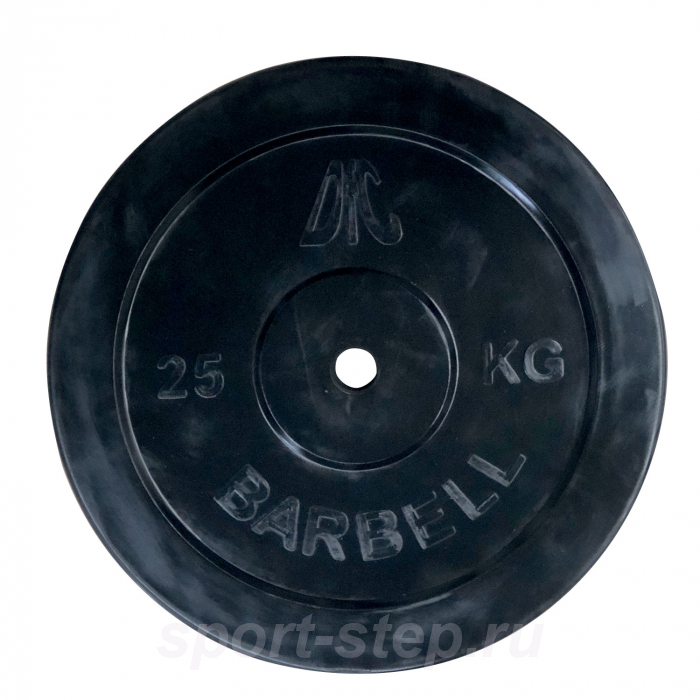 Диск обрезиненный DFC, чёрный, 26 мм, 25кг WP021-26-25