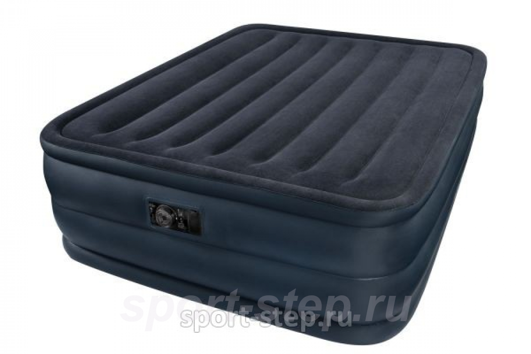 Двуспальная надувная кровать Intex Rising Comfort 66718 с встроенным электронасосом