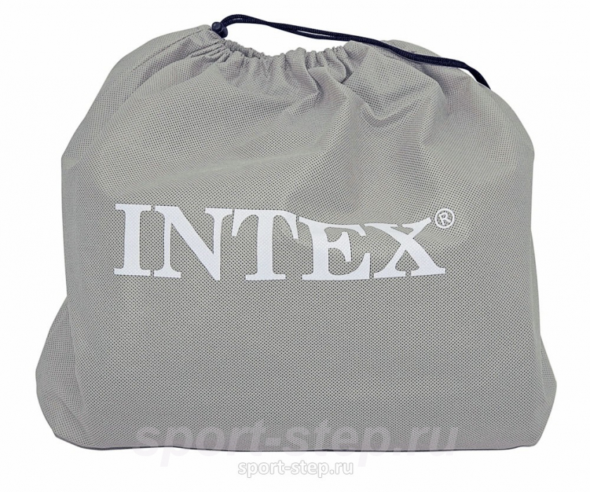 Двуспальный надувной матрас Intex Pillow Rest Classic 66782 с встроенным электронасосом