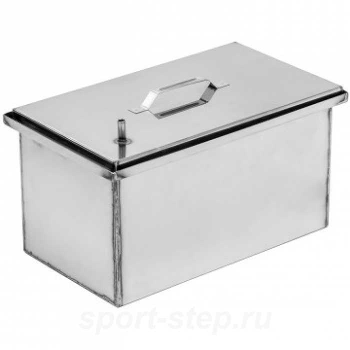 Коптильня трехъярусная с гидрозатвором 490х295х275 (нерж. сталь 1,0 мм)