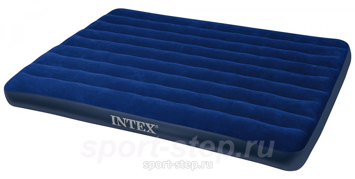 Двуспальный надувной матрас Intex Classic Downy 68759 без насоса