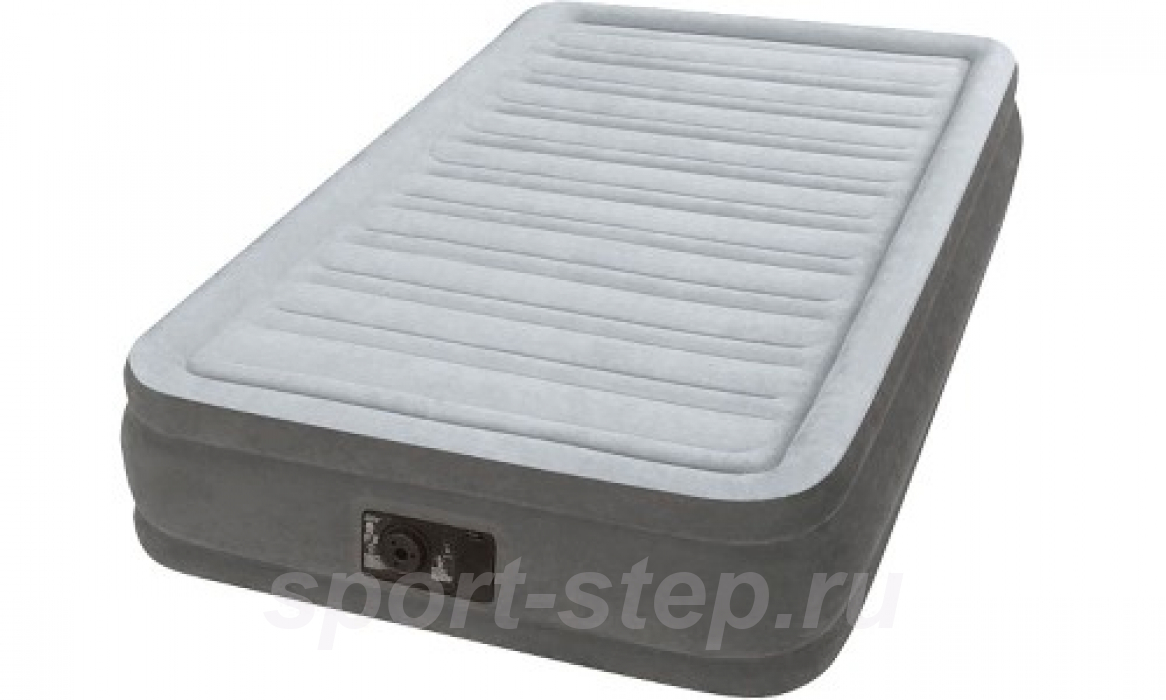 Двуспальная надувная кровать Intex 64414 Comfort-Plush с встроенным насосом