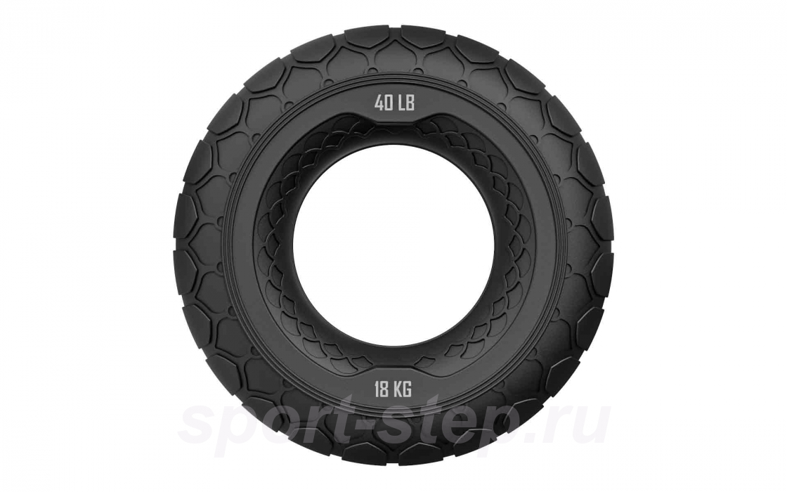 Набор из двух массажных мячей с кистевым эспандером черный Original FitTools FT-SM3ST-B