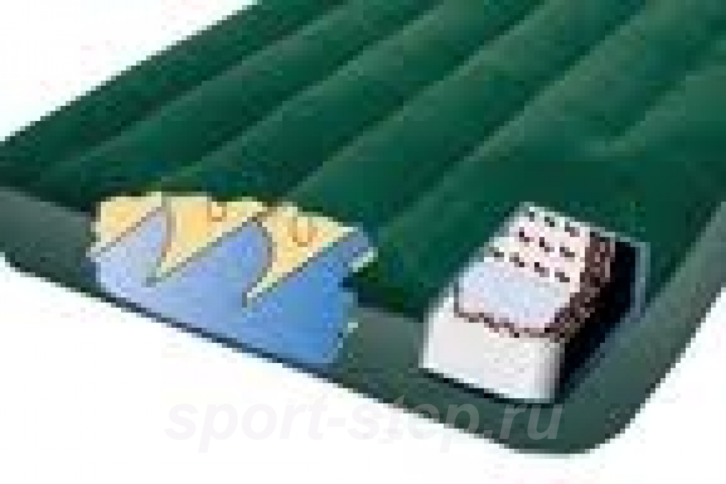 Двуспальный надувной матрас Intex 66929 Downy Bed с встроенным ножным насосом