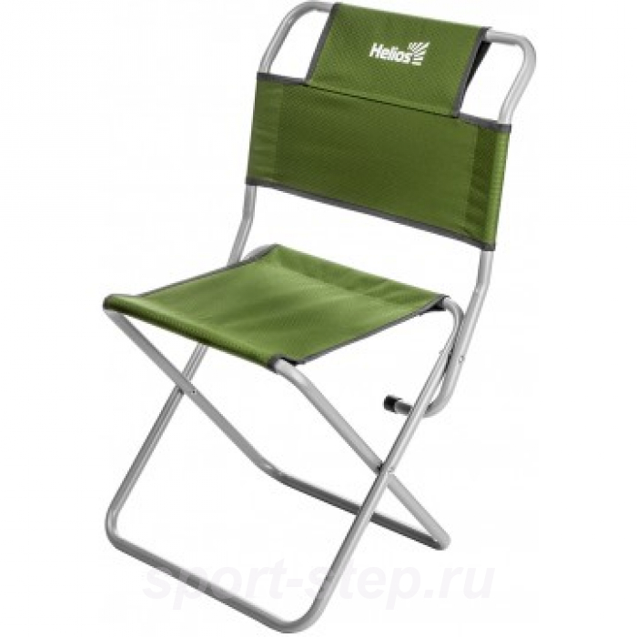 Стул туристический со спинкой Green СР-400.19(с) труба ф19 Helios (арт.T-TC-400.19s-G)