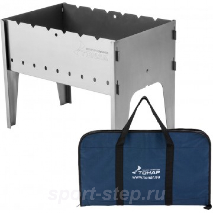 Мангал разборный 2мм, 490x310x370мм, сумка (T-M01-2-S) Helios (произ-во Тонар)