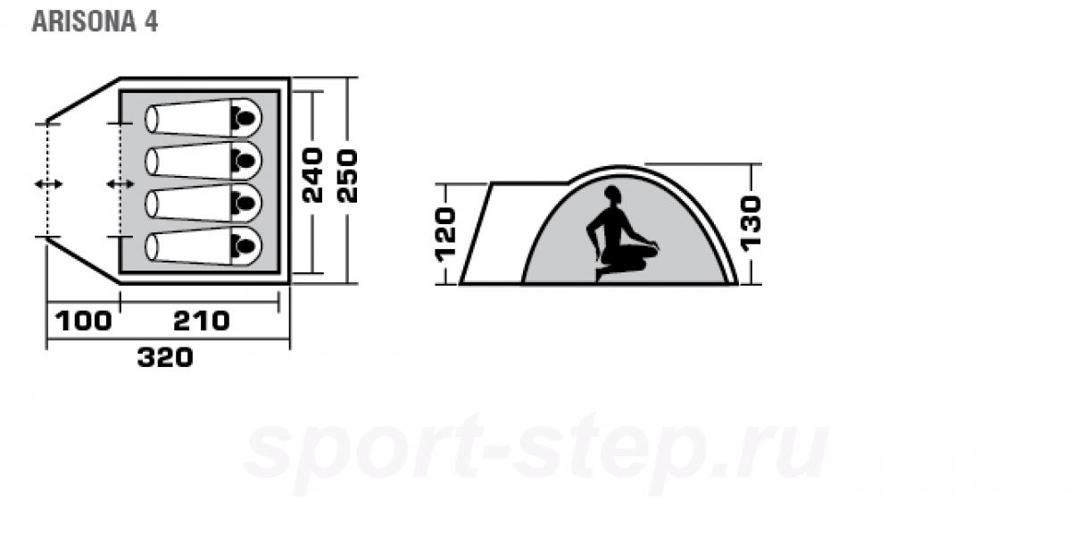 Палатка Trek Planet Arisona 4