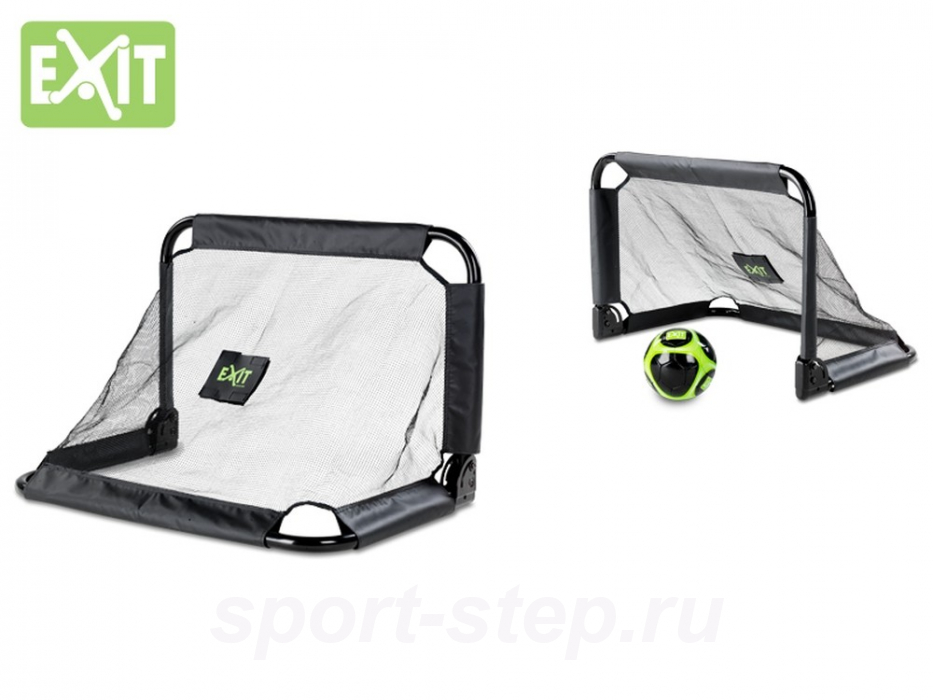 Детские футбольно-хоккейные ворота для дома и дачи EXIT ПИКО 90х60х60 см, cклaдные, 2 шт в комплекте