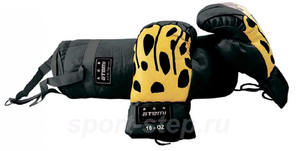 Набор боксерский детский (мешок + перчатки), BS, цвет черный