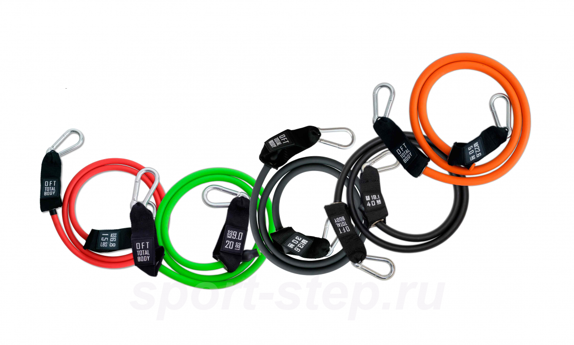 Комплект из 5 эспандеров с карабинами Original FitTools FT-ULTX-SET