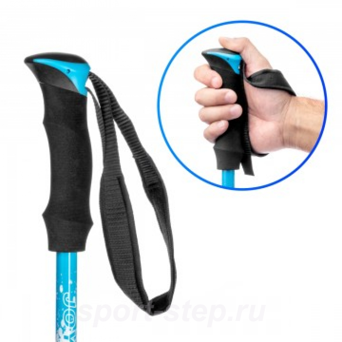 Палки треккинговые 60-135см (YJQT-32-2-Blue)