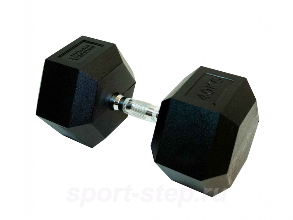 Гантель 40 кг гексагональная OFT FT-HEX-40