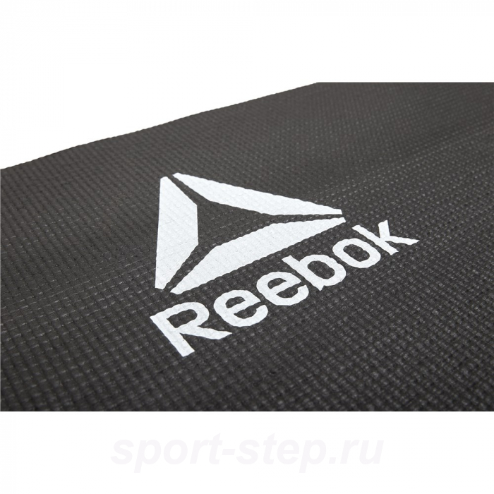 Тренировочный коврик (мат) для фитнеса тонкий Love (черный) Reebok RAMT-11024BKL