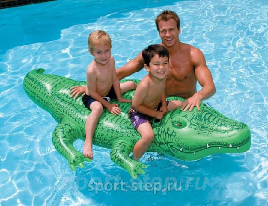 Надувная игрушка Гигантский Крокодил Intex Giant Gator Ride On 58562