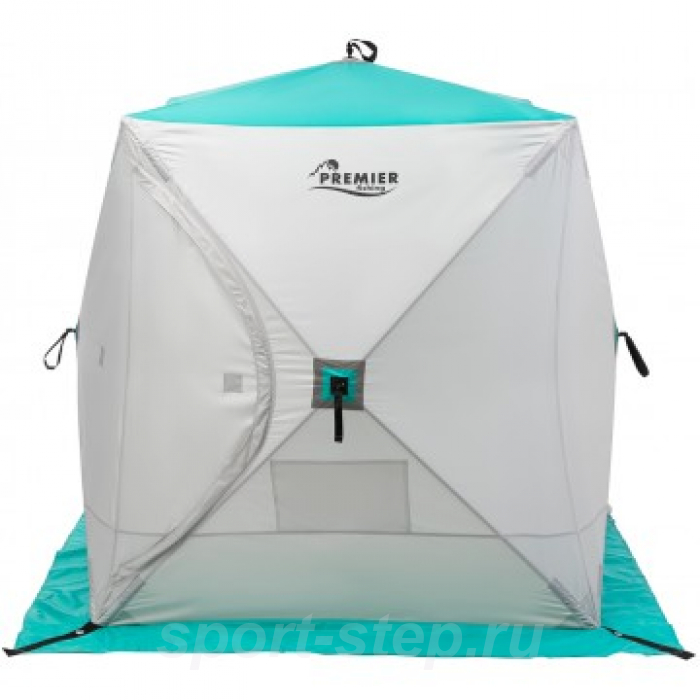 Палатка зимняя Куб 1,5х1,5 biruza/gray PREMIER (PR-ISC-150BG)