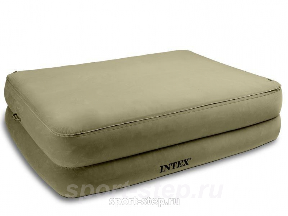Двуспальная надувная кровать Intex Foam Top Bed Queen 67956 с встроенным насосом
