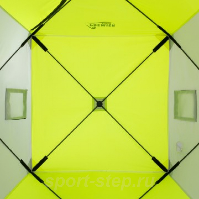 Палатка зимняя Куб 1,8х1,8 yellow lumi/gray PREMIER (PR-ISC-180YLG)