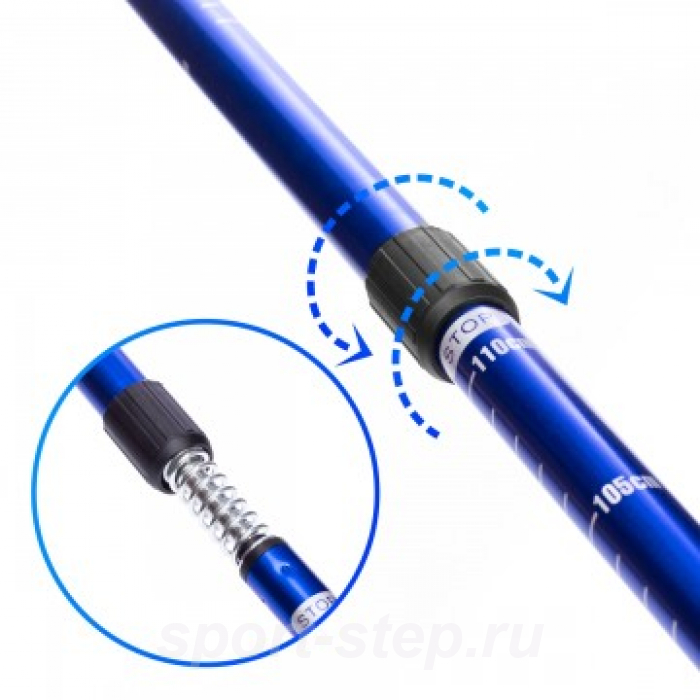 Палки треккинговые 51-110см (YJQT-32-Blue)