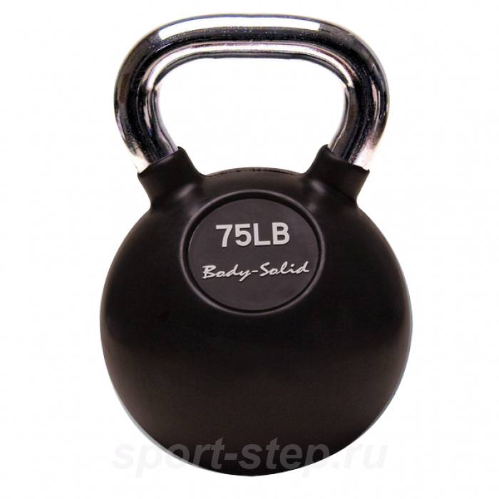 Гиря Body-Solid с хромированной ручкой 75lb 34 кг KBC75