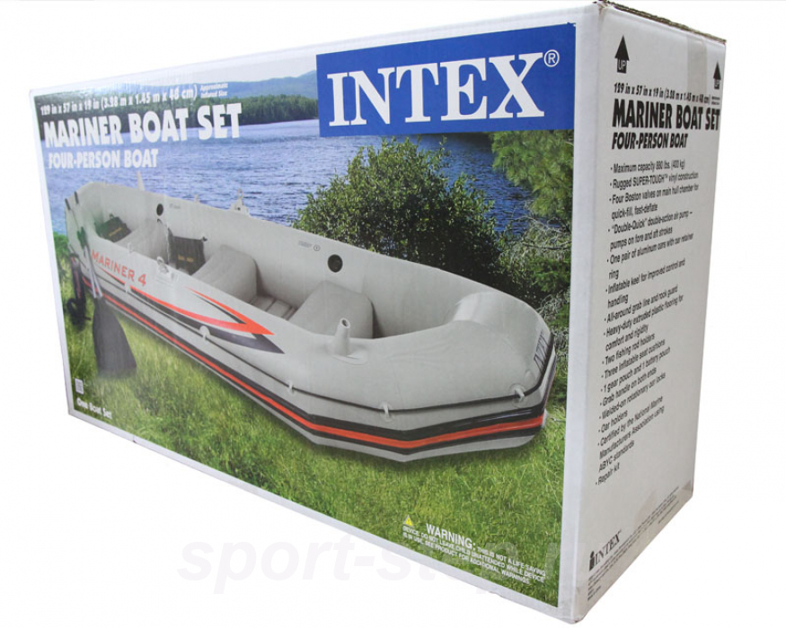 Надувная лодка Intex 68376 Mariner 4 Set