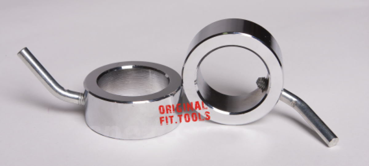 Замок для грифа олимпийский кольцо со стопором Fit.Tools