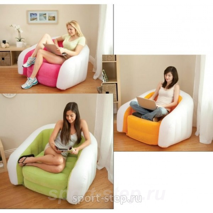 Надувное кресло Cafe Club Chair 68571 без насоса