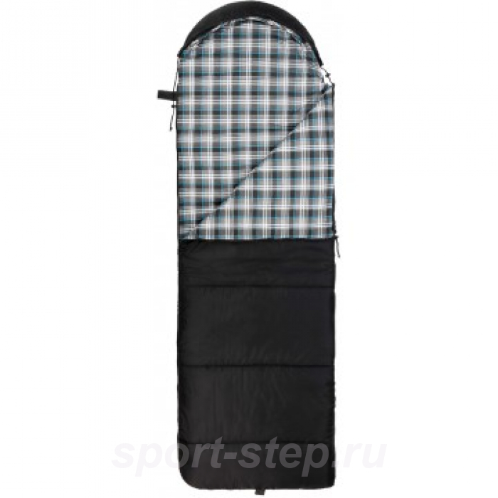 Спальный мешок Beluha wide 220х90 (300 гр/м.кв) Black (термофайбер/шерсть) (HS-BELW-300 BL)