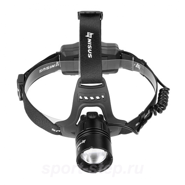 Фонарь налобный 1950 LM, IP32, USB (N-FN-HL08) NISUS