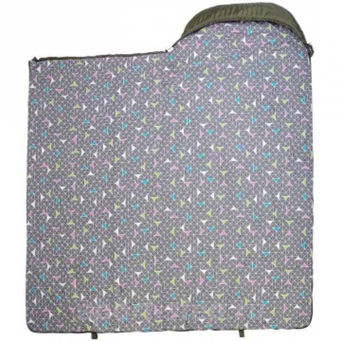 Спальный мешок OLYMPUS Wide Plus 300 (220х106, холлофайбер, зеленый) (T-HS-SB-OWP-300) Helios