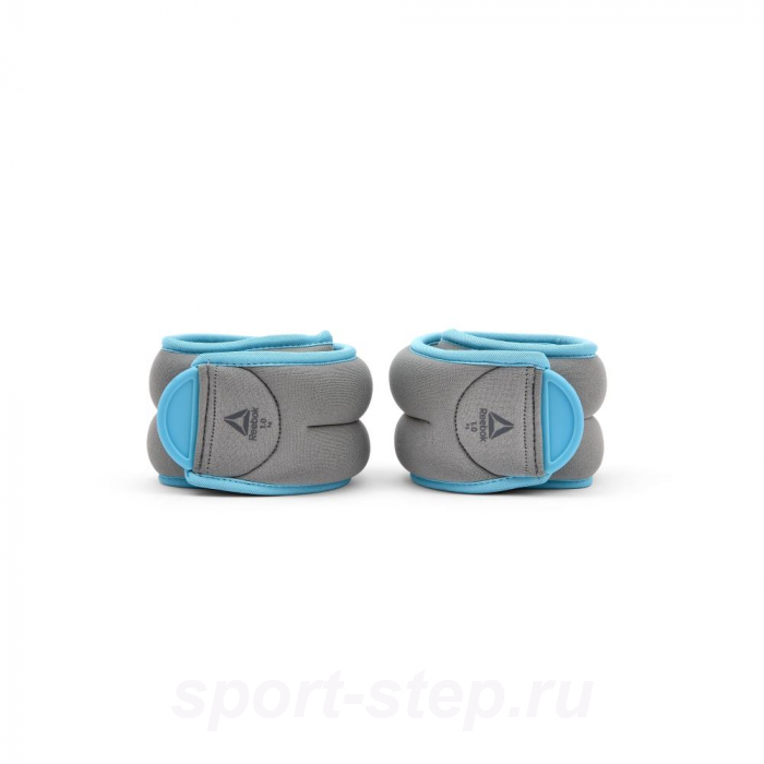 Утяжелители на лодыжки 1kg, бирюзовые (пара) Reebok RAWT-11074BL
