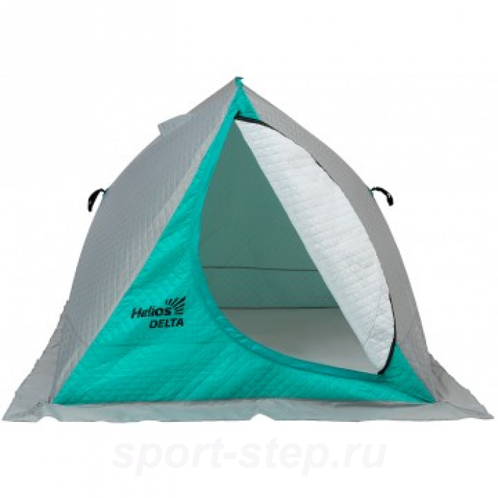Палатка зимняя двускатная DELTA Комфорт biruza/gray Helios (HS-ISDC-BG)