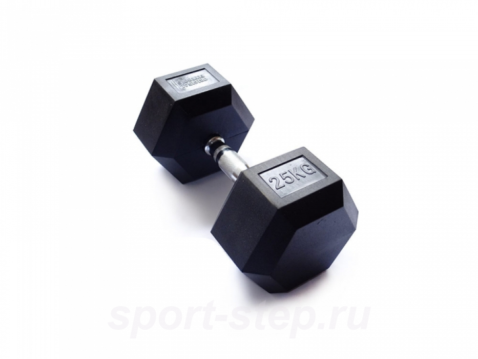 Гантель 25 кг гексагональная Original FitTools FT-HEX-25