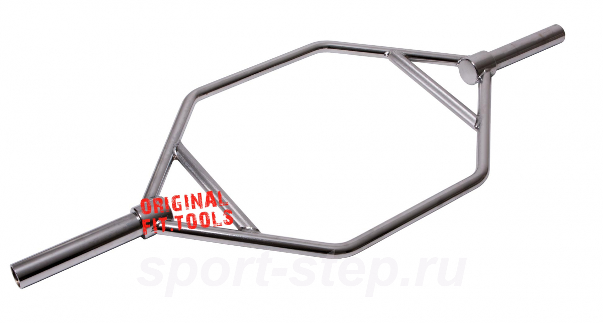 Гриф для становой тяги, диаметр ручки 30 мм, длина 54" FT-HEX-OB-54