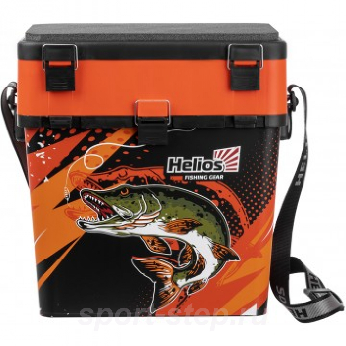Ящик рыболовный зимний PIKE оранжевый (HS-IML-19-O) Helios