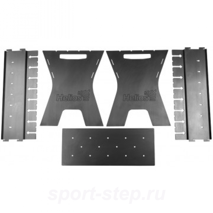 Мангал сборный Жарыч 2мм, 490х330х400мм, сумка (T-MC-02S) Helios