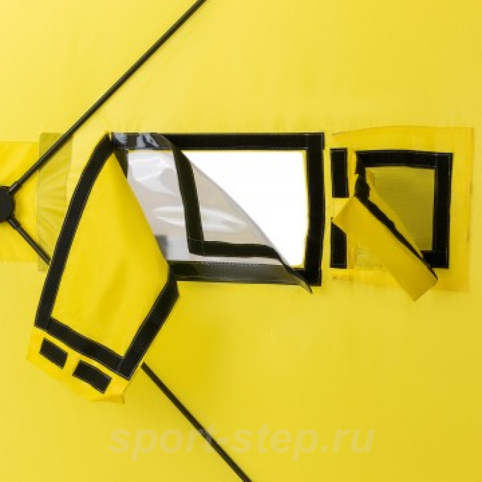 Палатка зимняя Куб 1,5х1,5 yellow/gray Helios (HS-ISC-150YG)