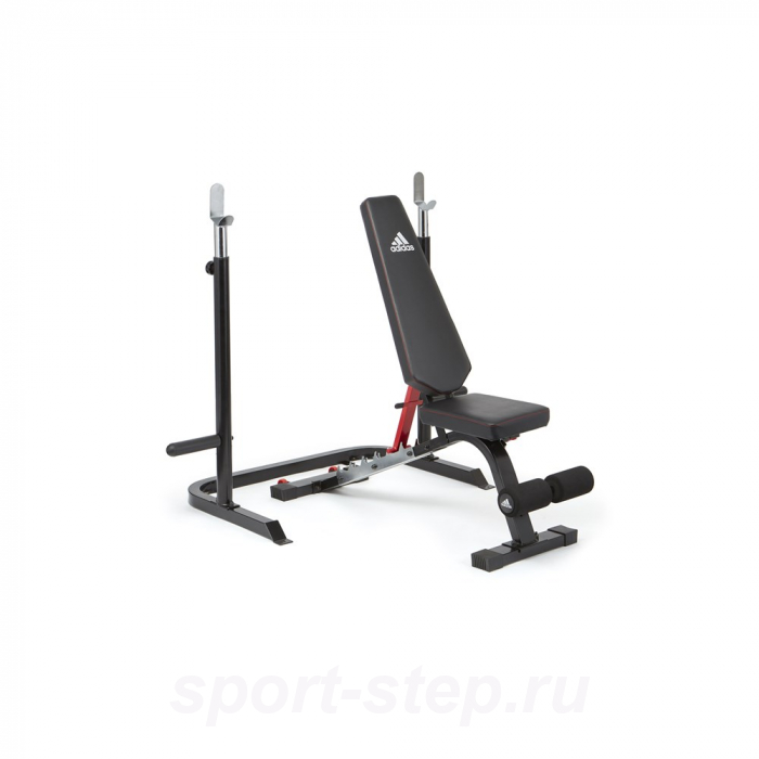 ADBE-10345 Скамья тренировочная Adidas с рамой для приседаний