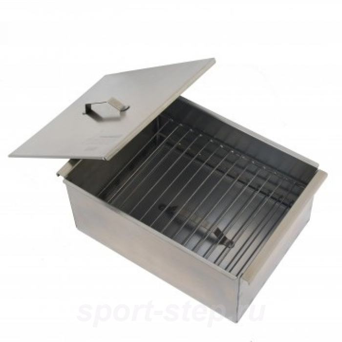 Коптильня двухъярусная с поддоном для сбора жира 380х280х170 (сталь 1,5 мм) Тонар (К-003)