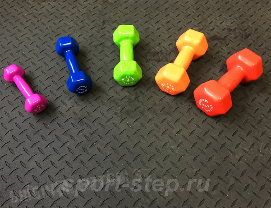 Набор виниловых гантелей Original Fit.Tools (5 пар) FT-VWB-SET30