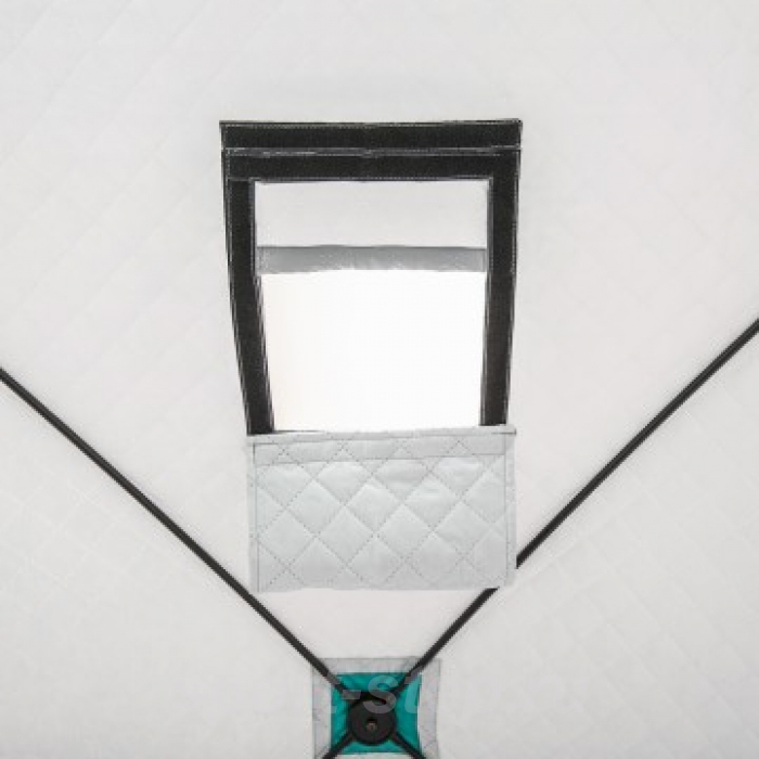 Палатка зимняя Куб Комфорт утепл. 1,8х1,8 biruza/gray PREMIER (PR-ISCC-180BG)