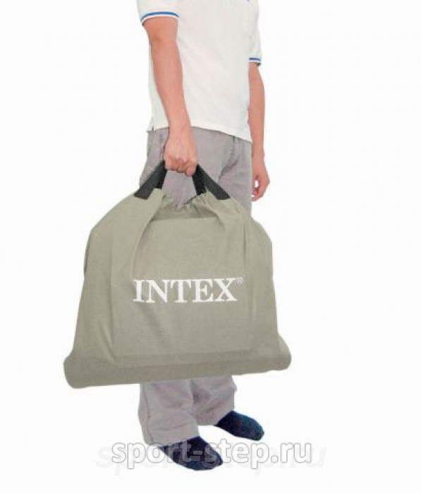 Двуспальная надувная кровать Intex Foam Top Bed Queen 67956 с встроенным насосом